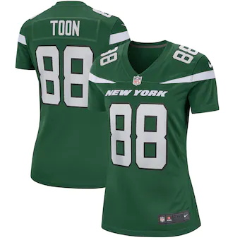 womens nike al toon gotham green new york jets game retired